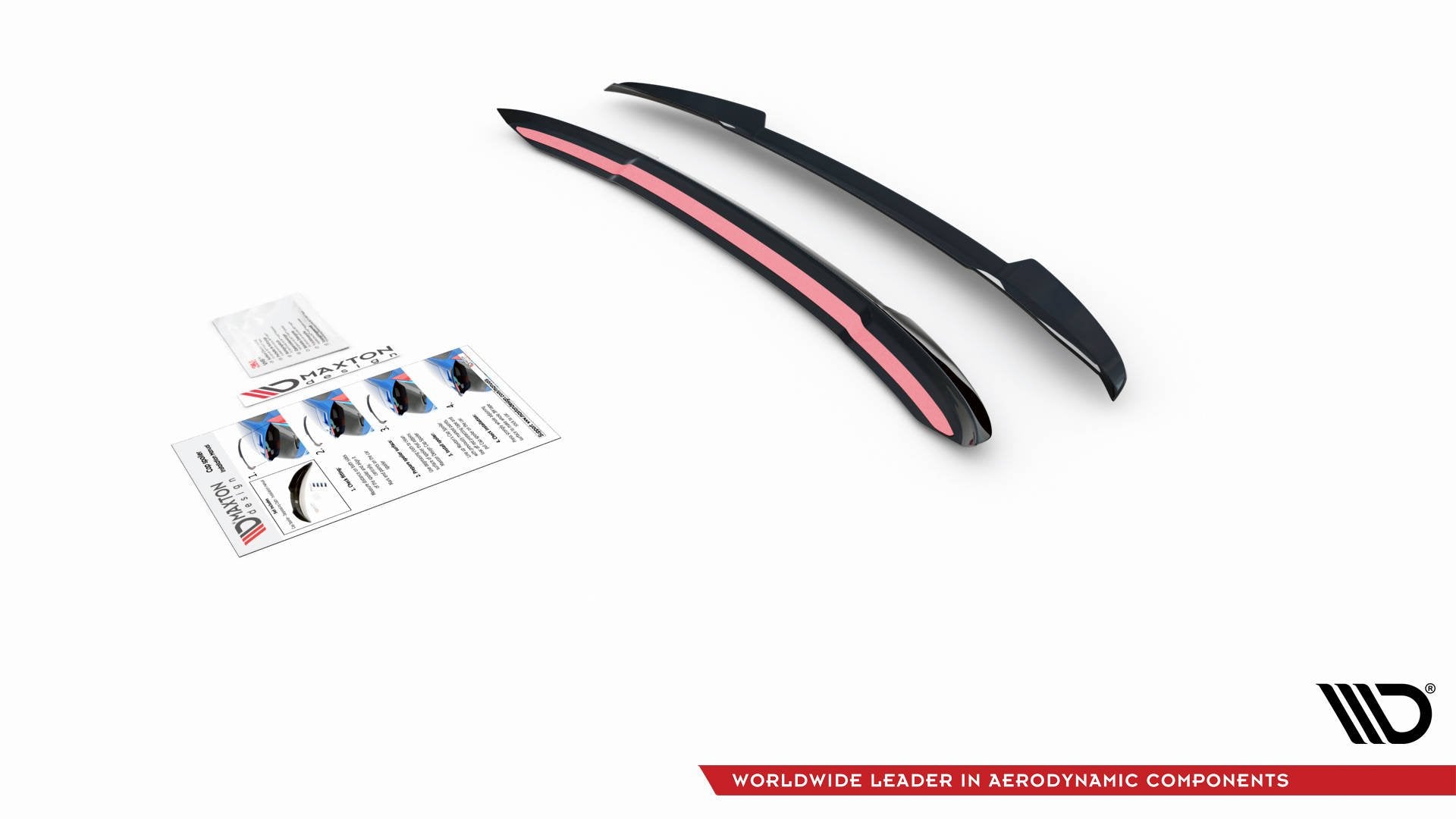 Maxton Design Spoiler CAP V.2 passend für Audi S4 / A4 S-Line Avant B9 schwarz Hochglanz