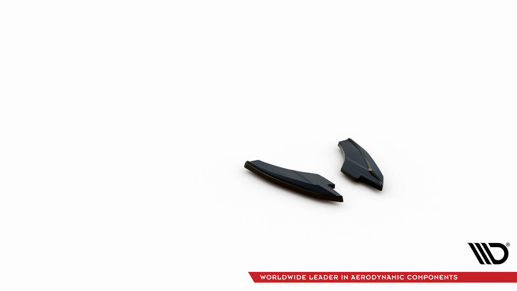 Maxton Design Heck Ansatz Flaps Diffusor V.2 passend für Audi S3 Limousine 8Y schwarz Hochglanz