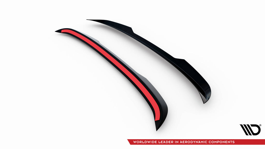 Maxton Design Spoiler CAP passend für Porsche Cayenne Coupe Mk3 schwarz Hochglanz