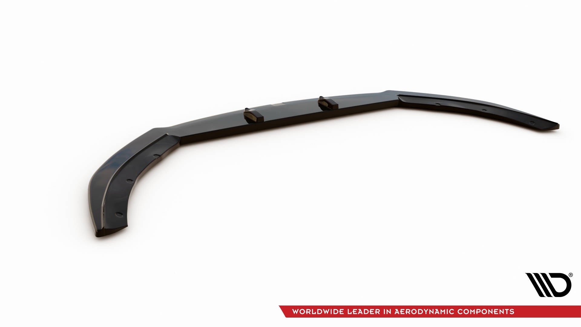 Maxton Design Street+ Spoilerlippe Front Ansatz passend für Ford Mustang Mk5 Facelift schwarz Hochglanz