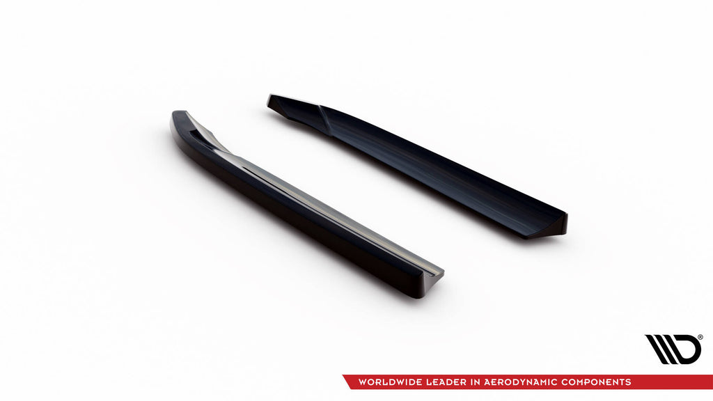 Maxton Design Heck Ansatz Flaps Diffusor V.2 passend für Audi A7 S-Line C7 schwarz Hochglanz
