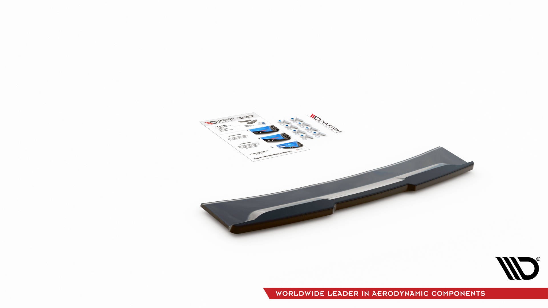 Maxton Design Heckansatz Ford Kuga ST-Line Mk3 schwarz Hochglanz für Ford Kuga MK3