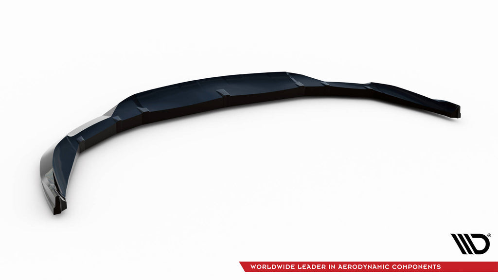 Maxton Design Street+ Spoilerlippe Front Ansatz passend für Porsche Taycan Cross Turismo 4S schwarz Hochglanz