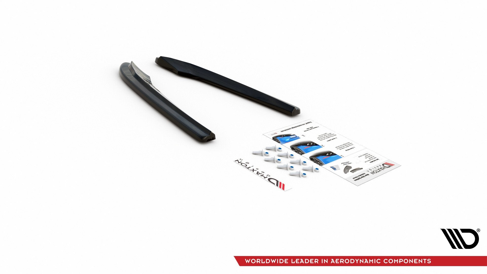 Maxton Design Heck Ansatz Flaps Diffusor passend für Audi S4 / A4 S-Line B8 Limousine schwarz Hochglanz