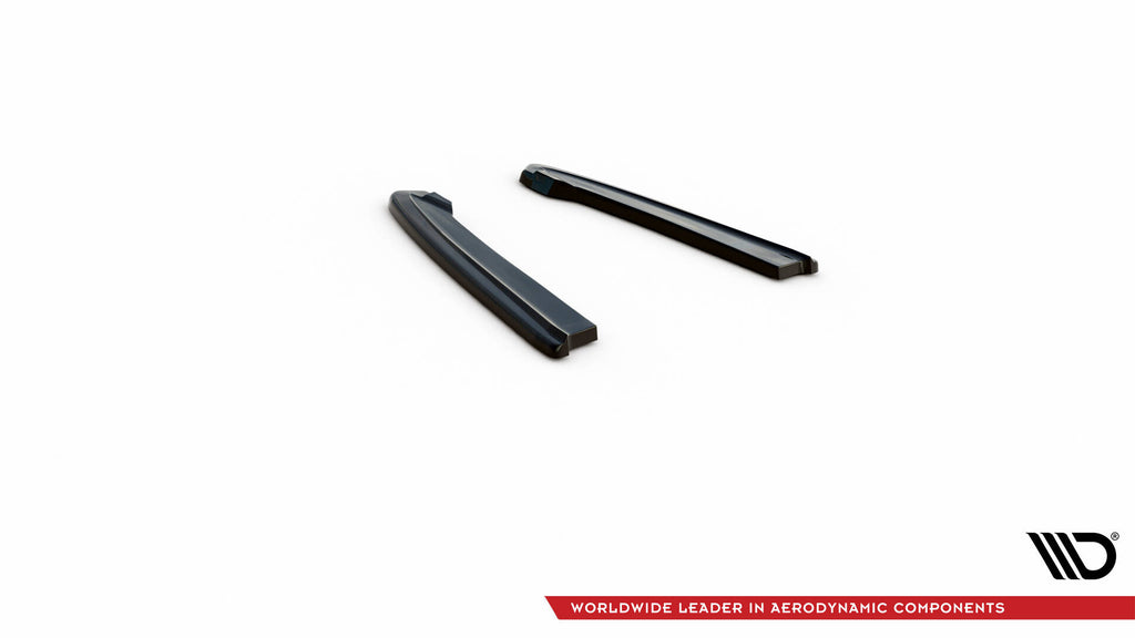 Maxton Design Heck Ansatz Flaps Diffusor passend für Audi RS4 B9 / B9 Facelift schwarz Hochglanz