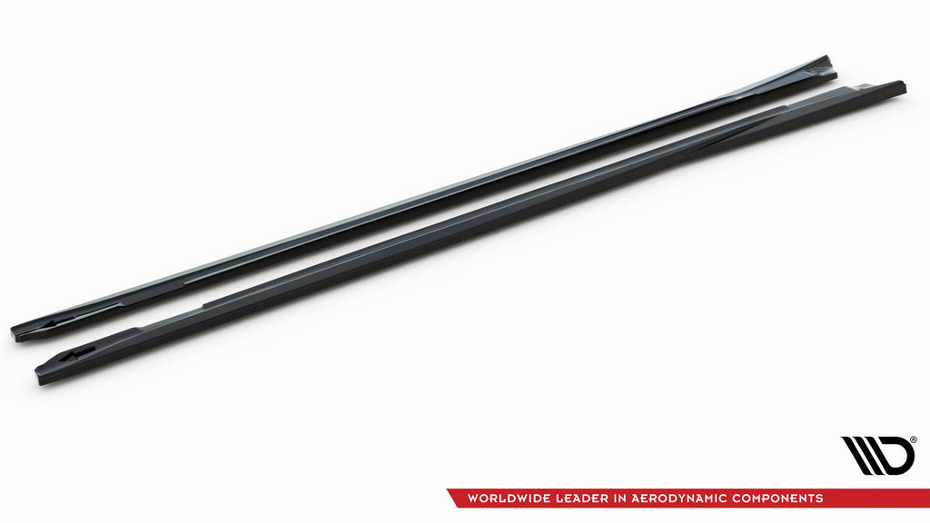 Maxton Design Street+ Seitenschweller Leisten passend für V.1 passend für Porsche Panamera / Panamera Diesel / Panamera Turbo 970 schwarz Hochglanz