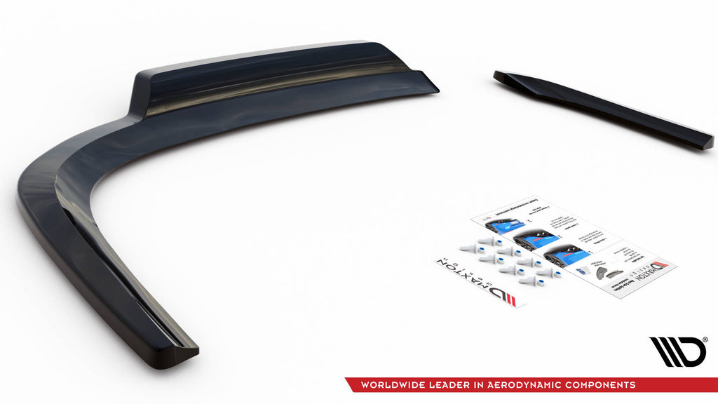 Maxton Design Street+ Mittlerer Diffusor RACE passend für VW Passat CC schwarz Hochglanz