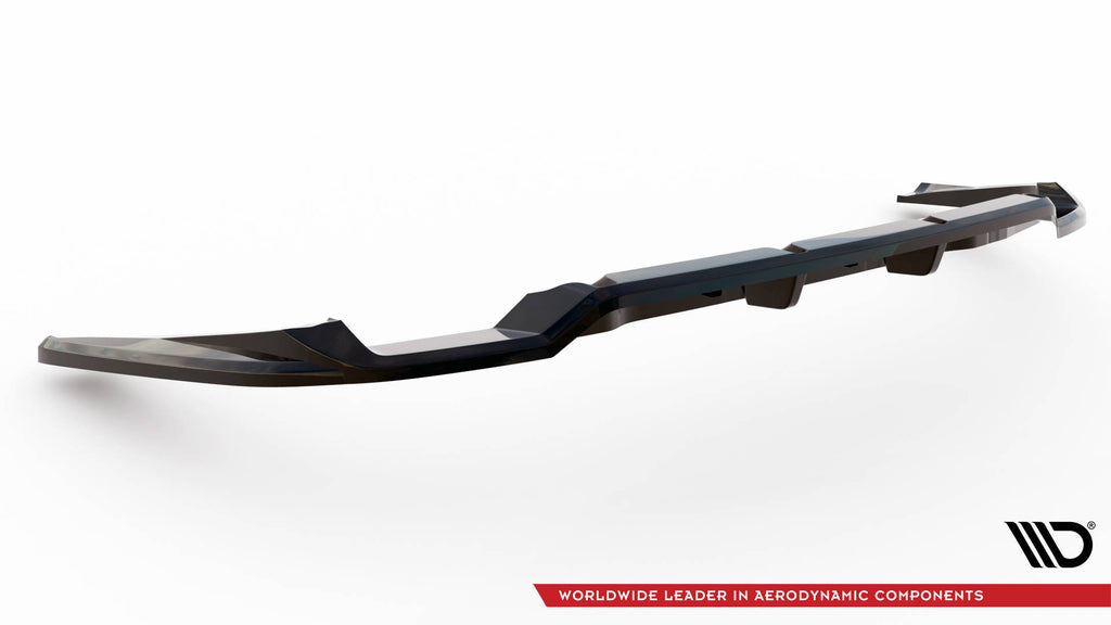 Maxton Design Street+ Mittlerer Diffusor RACE passend für Audi RS6 Avant C6 schwarz Hochglanz