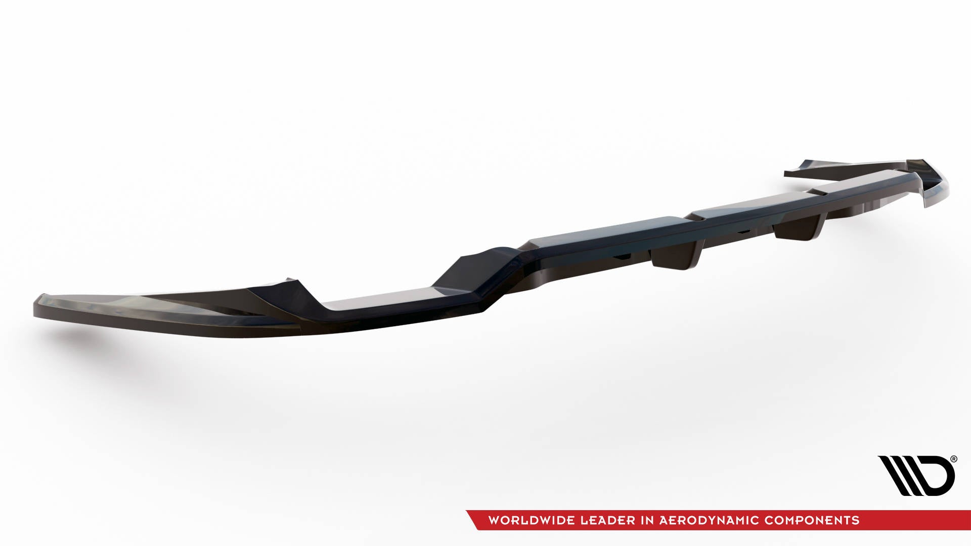 Maxton Design Street+ Mittlerer Diffusor RACE passend für Audi RS6 Avant C6 schwarz Hochglanz