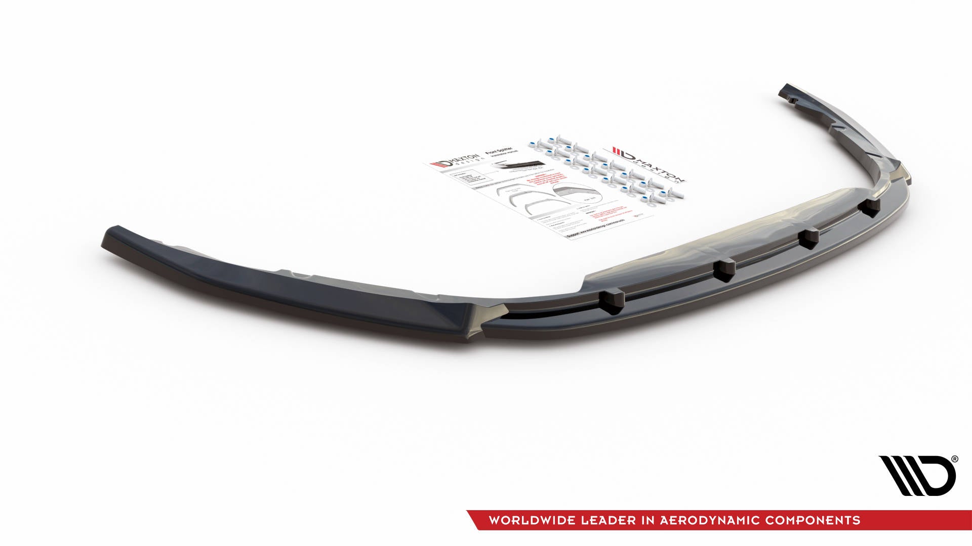 Maxton Design Street+ Spoilerlippe Front Ansatz V.2 passend für Renault Clio Mk5 schwarz Hochglanz