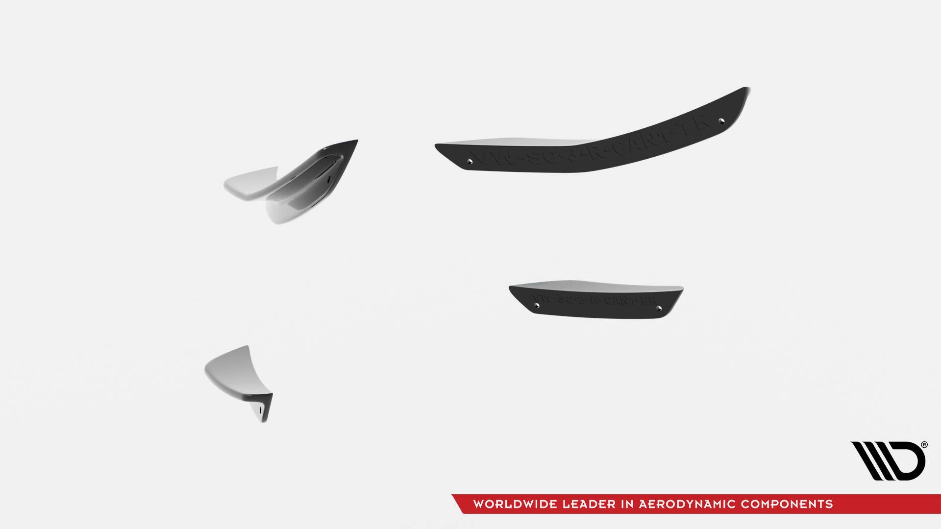Maxton Design Stoßstangen Flaps Wings vorne Canards passend für VW Scirocco R Mk3