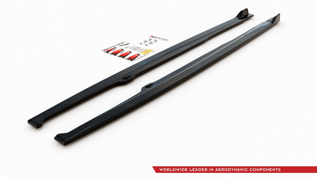 Maxton Design Seitenschweller Ansatz für Toyota Corolla XII Hatchback Carbon Look