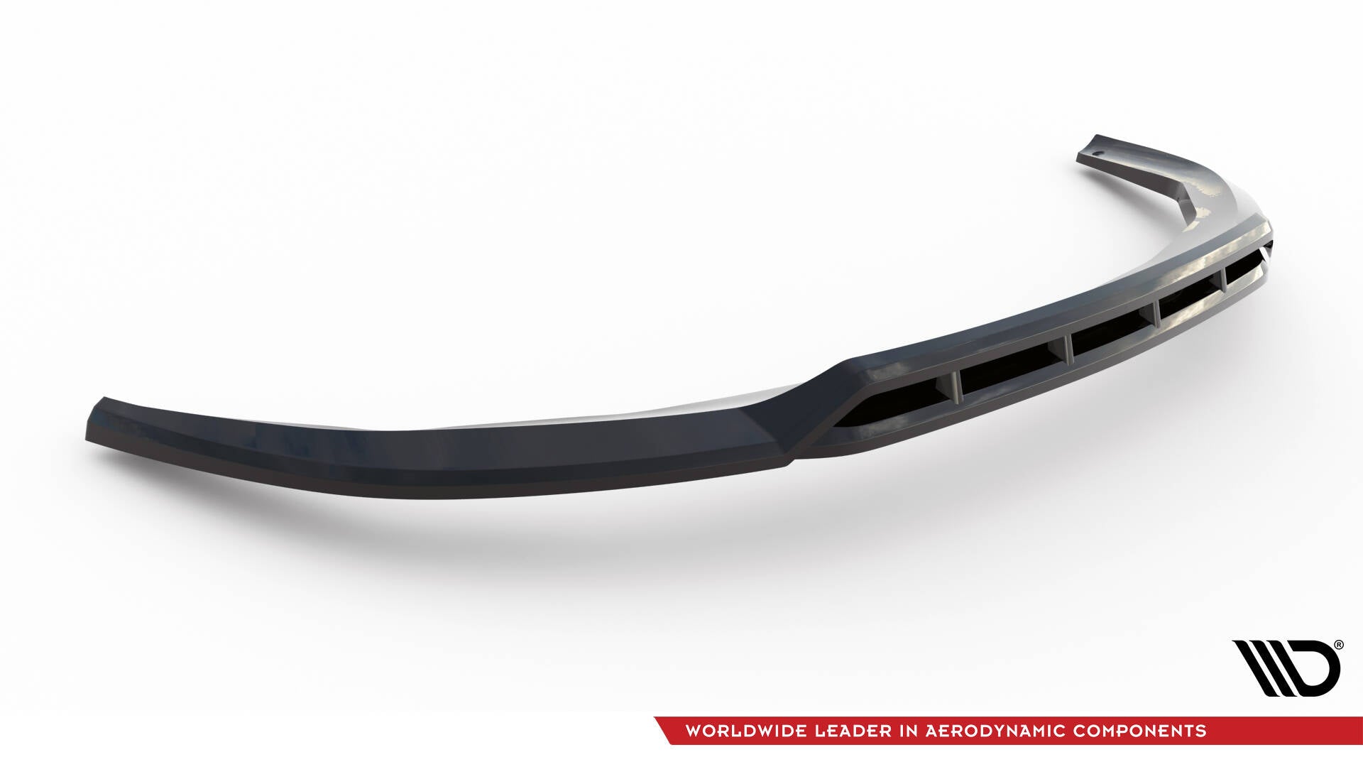 Maxton Design Street+ Spoilerlippe Front Ansatz passend für Chrysler Pacifica Mk2 Facelift schwarz Hochglanz