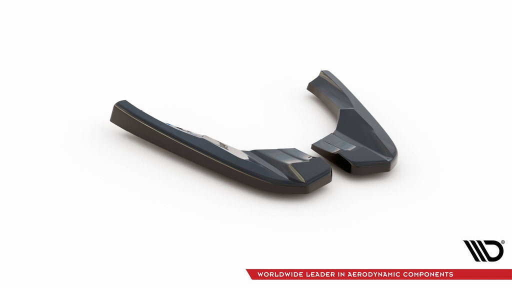 Maxton Design Heck Ansatz Flaps Diffusor V.2 passend für Audi RS3 8V Sportback Facelift schwarz Hochglanz