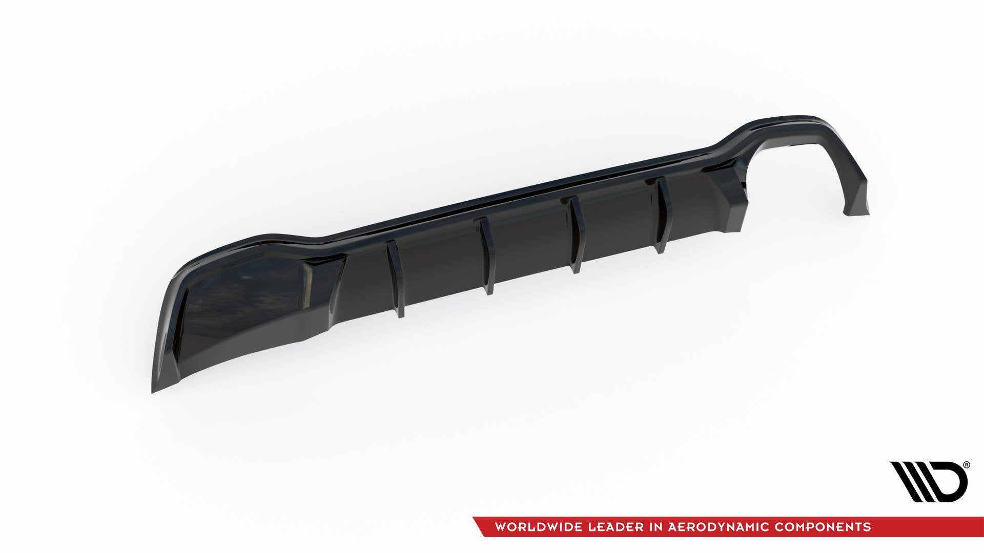 Maxton Design Diffusor Heck Ansatz passend für Ford Focus ST-Line Kombi Mk4 schwarz Hochglanz