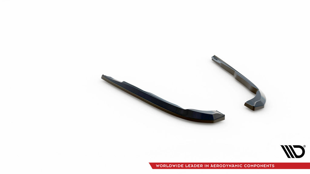 Maxton Design Heck Ansatz Flaps Diffusor V.1 passend für Infiniti Q50 S Mk1 schwarz Hochglanz