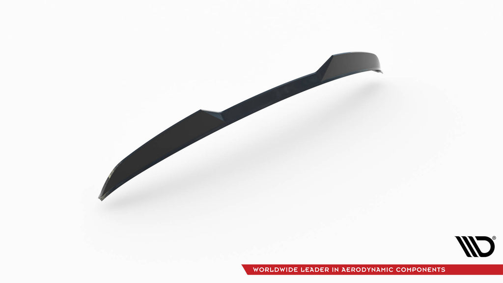 Maxton Design Spoiler CAP 3D passend für Mercedes-Benz A AMG-Line W176 Facelift schwarz Hochglanz