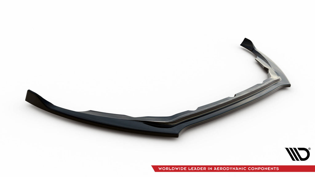 Maxton Design Street+ Spoilerlippe Front Ansatz V.1 passend für Ford Fiesta ST / ST-line Mk8 Facelift schwarz Hochglanz