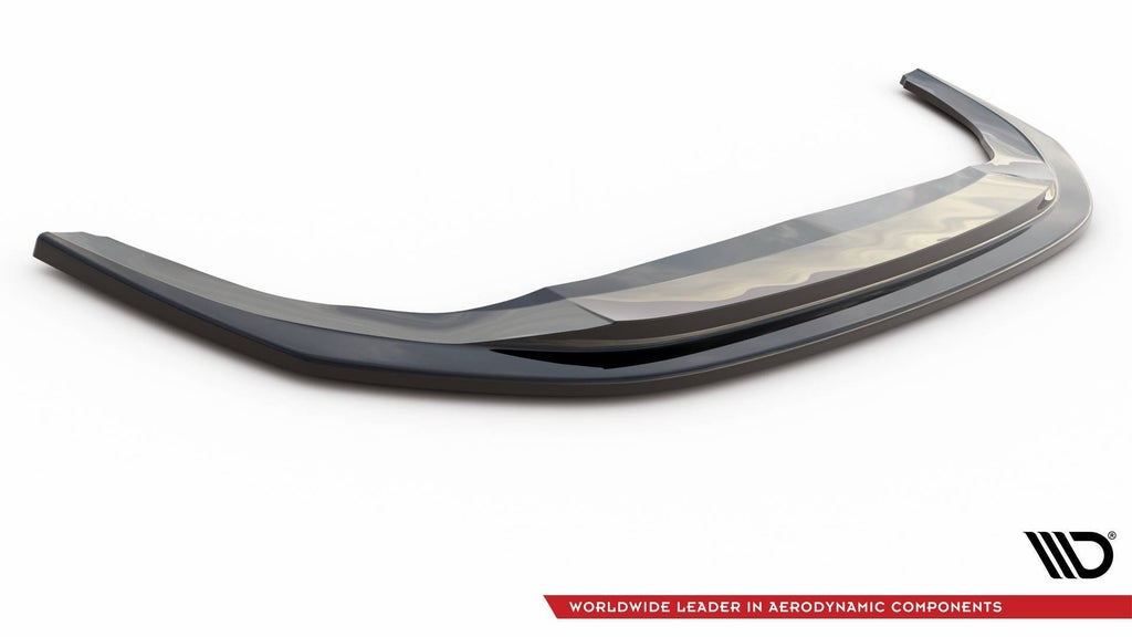 Maxton Design Street+ Spoilerlippe Front Ansatz V.5 passend für VW Golf GTI / GTE / GTD / R-Line Mk8 schwarz Hochglanz