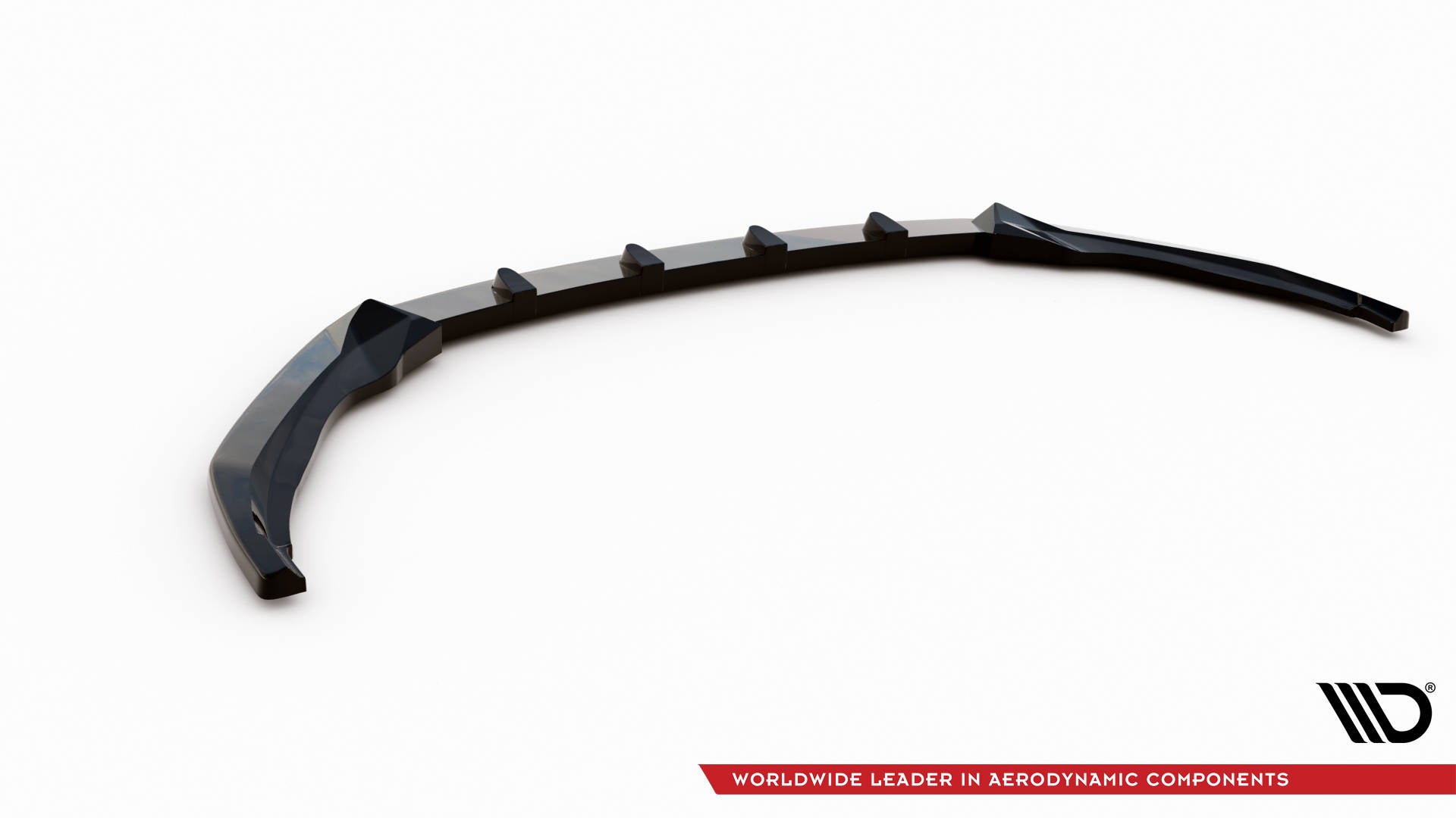 Maxton Design Street+ Spoilerlippe Front Ansatz V.1 passend für Skoda Octavia Sportline Mk4 schwarz Hochglanz