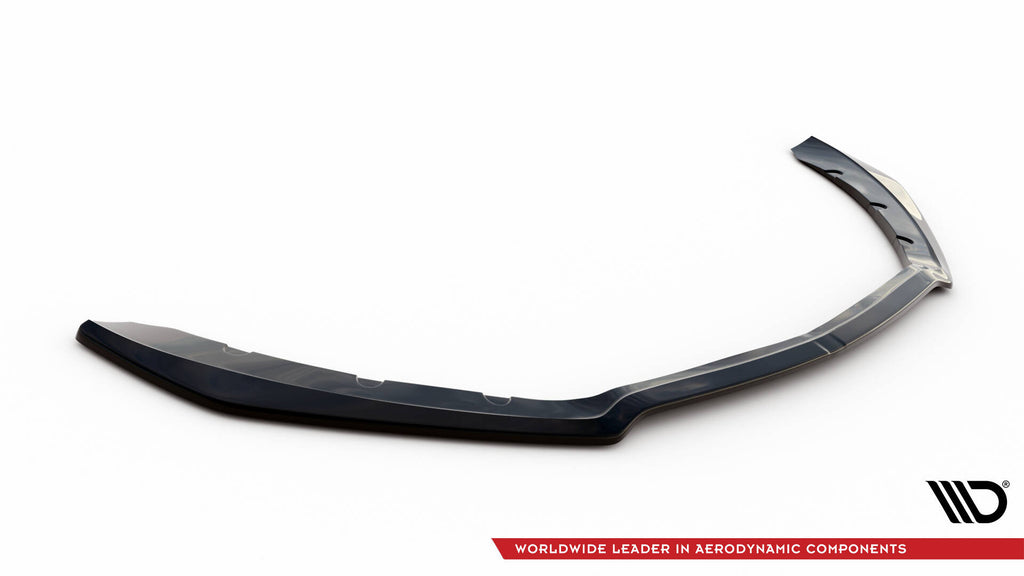 Maxton Design Street+ Spoilerlippe Front Ansatz passend für Ford Mustang GT Mk6 schwarz Hochglanz