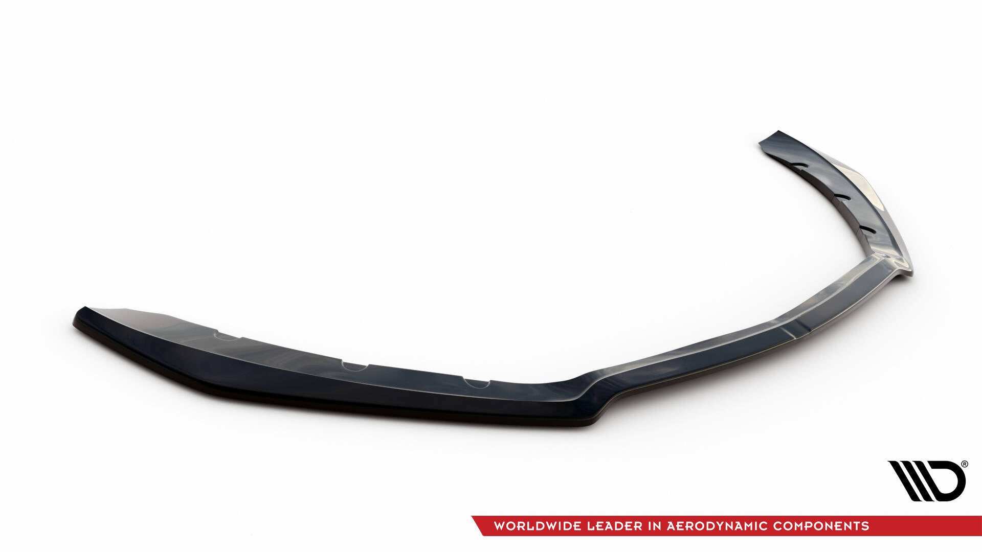 Maxton Design Street+ Spoilerlippe Front Ansatz passend für Ford Mustang GT Mk6 schwarz Hochglanz