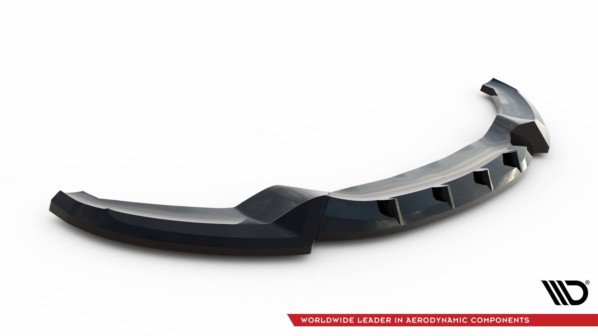 Maxton Design Street+ Spoilerlippe Front Ansatz V.1 passend für BMW 3er GT M-Paket F34 schwarz Hochglanz