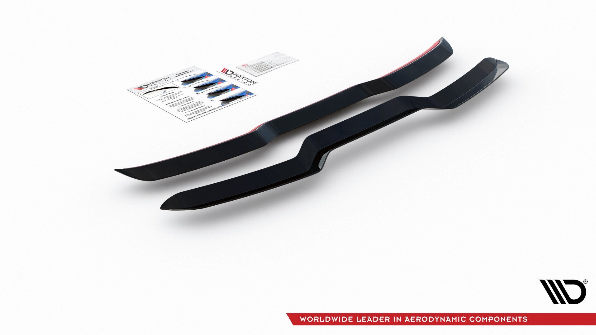 Maxton Design Spoiler CAP V.3 passend für Audi RS3 Sportback 8V / 8V Facelift schwarz Hochglanz