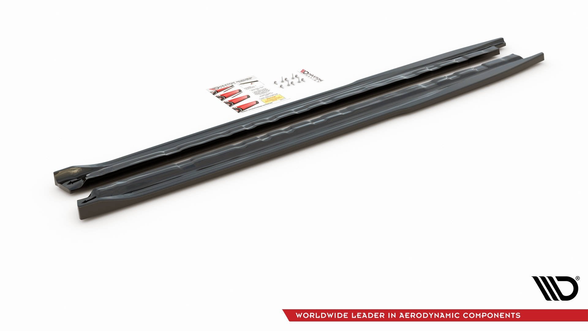 Maxton Design Street+ Seitenschweller Leisten passend für Audi A1 S-Line GB schwarz Hochglanz