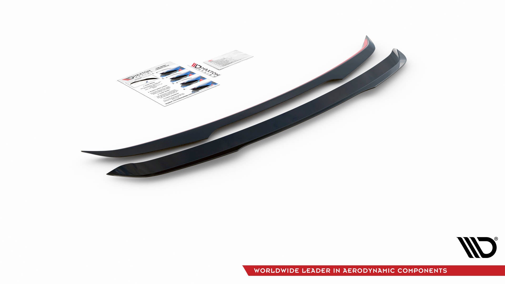 Maxton Design Spoiler CAP passend für Audi Q3 Sport 8U Facelift / S-Line 8U schwarz Hochglanz