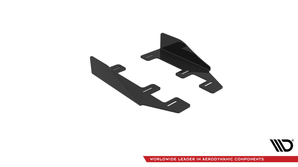 Maxton Design Seitenschweller Flaps passend für BMW 1er M-Paket / M135i / 128ti F40 schwarz Hochglanz