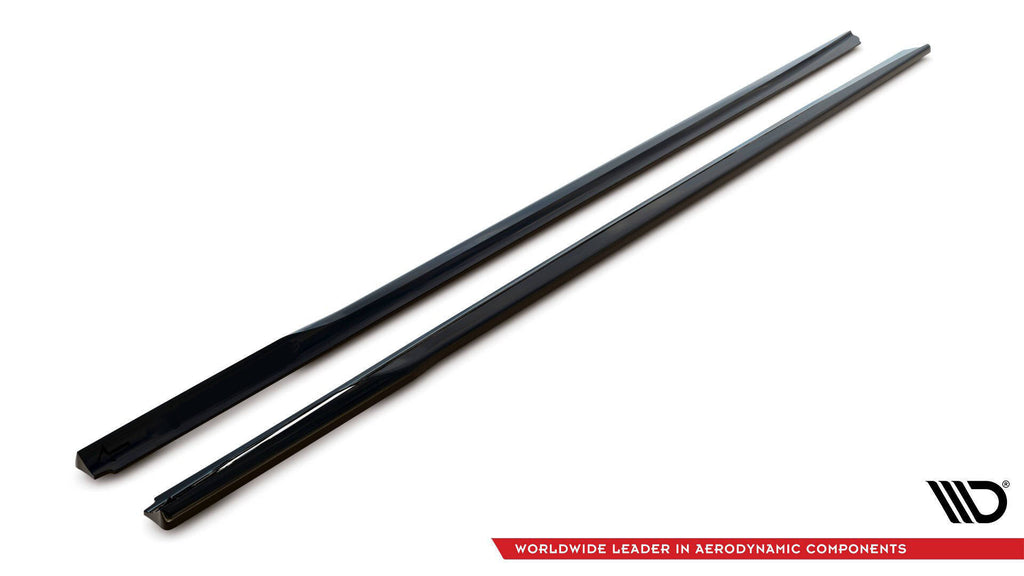 Maxton Design Street+ Seitenschweller Leisten V.2 passend für BMW 3er G20 / G21 M-Paket schwarz Hochglanz