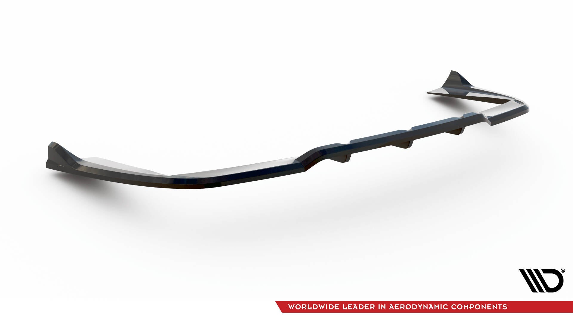 Maxton Design Street+ Mittlerer Diffusor RACE passend für Mercedes-AMG C63 Limousine / Kombi W205 / S205 schwarz Hochglanz
