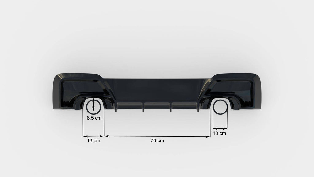 Maxton Design Diffusor Heck Ansatz V.1 passend für BMW M135i F20