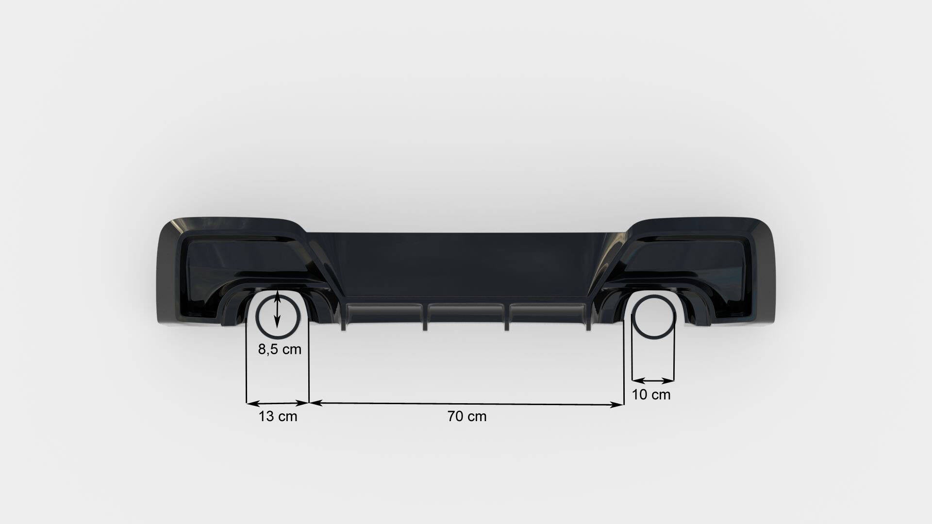 Maxton Design Diffusor Heck Ansatz V.1 passend für BMW M135i F20