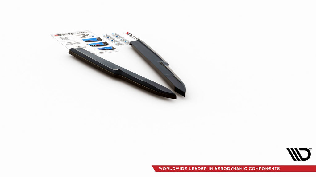 Maxton Design Heck Ansatz Flaps Diffusor passend für Audi A6 S-Line / S6 C8 / C8 Facelift schwarz Hochglanz