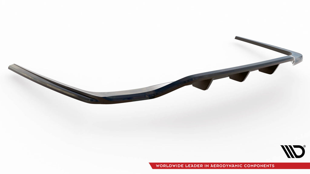 Maxton Design Street+ Mittlerer Diffusor RACE passend für Mercedes-Benz S AMG-Line W223 schwarz Hochglanz