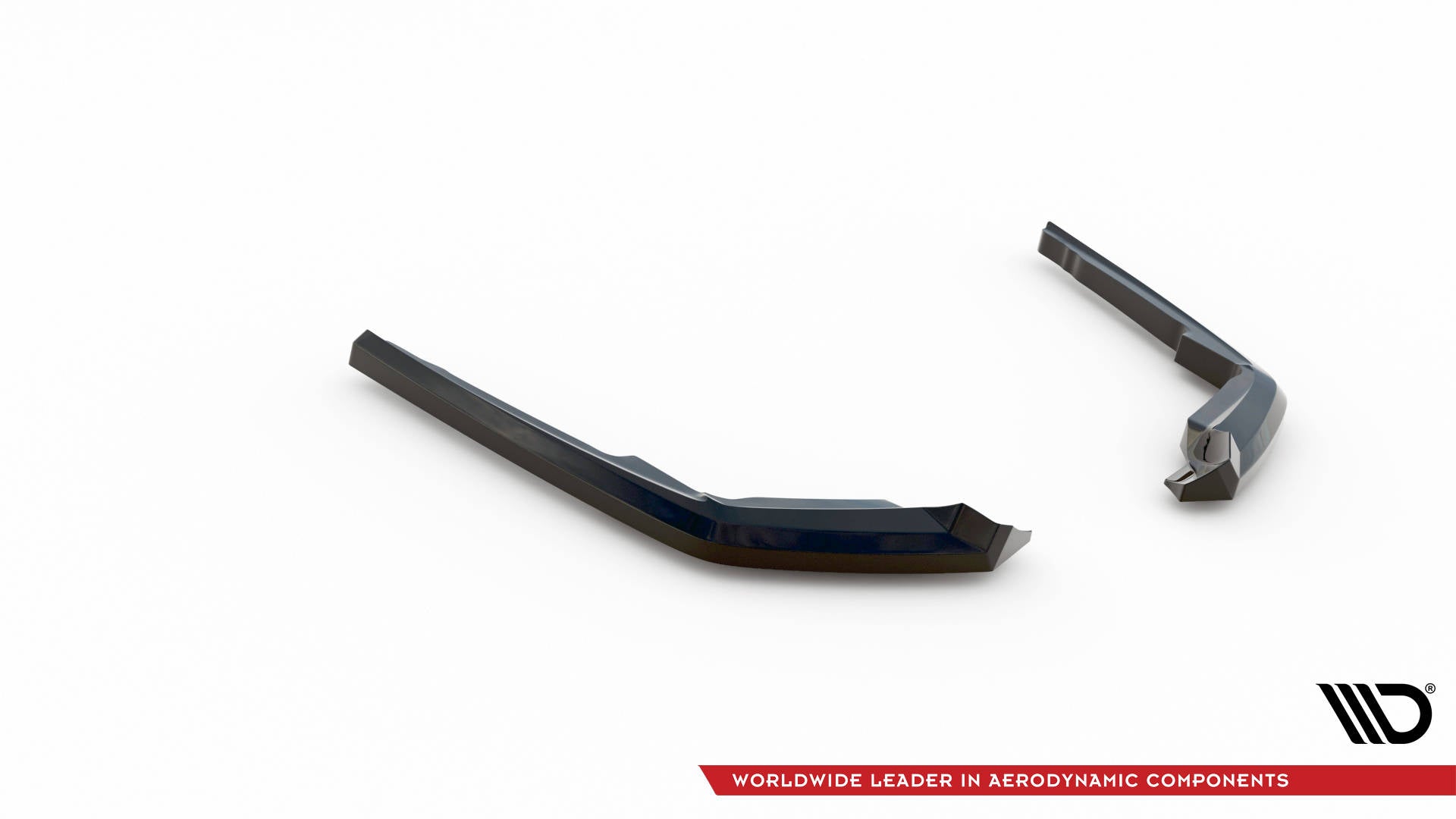 Maxton Design Heck Ansatz Flaps Diffusor passend für Toyota Highlander Mk4 schwarz Hochglanz