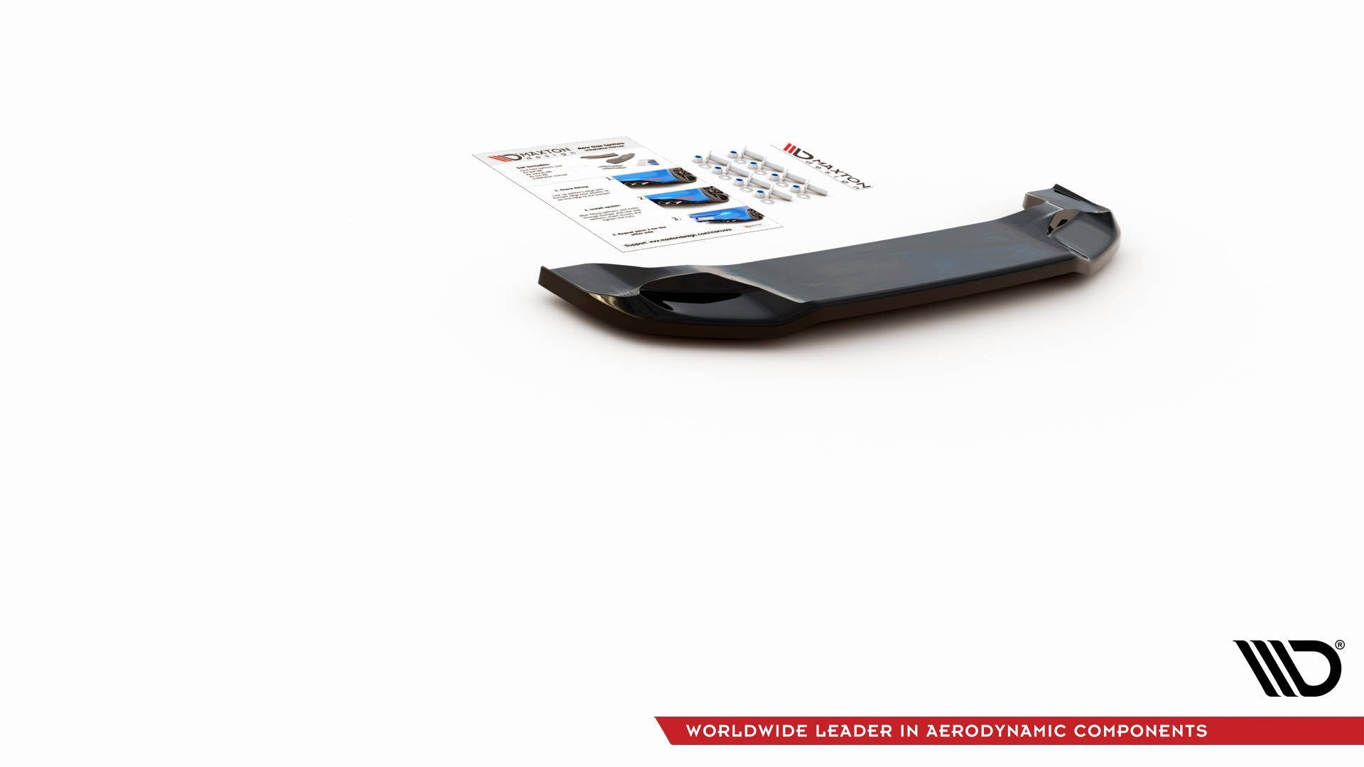 Maxton Design Heckansatz Abarth 124 Spider schwarz Hochglanz für Abarth 124 Spider