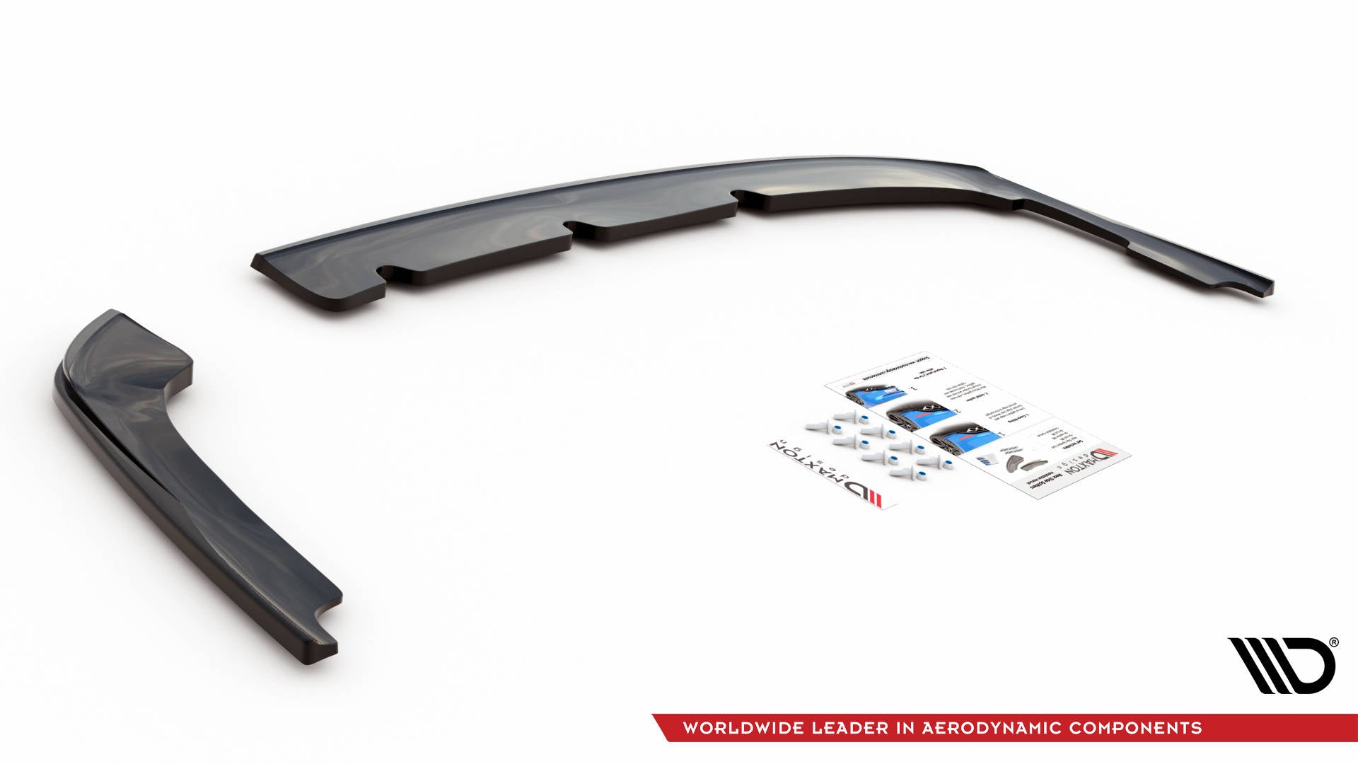 Maxton Design Heck Ansatz Flaps Diffusor passend für Kia Optima Mk4 schwarz Hochglanz