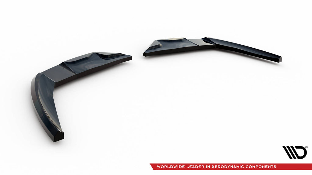 Maxton Design Heck Ansatz Flaps Diffusor passend für Ford Edge ST Mk2 Facelift schwarz Hochglanz
