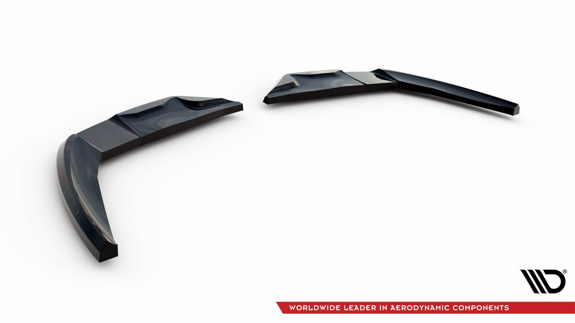 Maxton Design Heck Ansatz Flaps Diffusor passend für Ford Edge ST Mk2 Facelift schwarz Hochglanz