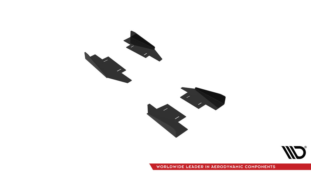 Maxton Design Seitenschweller Flaps passend für Audi A5 / A5 S-Line / S5 Coupe / Cabrio 8T / 8T Facelift schwarz Hochglanz