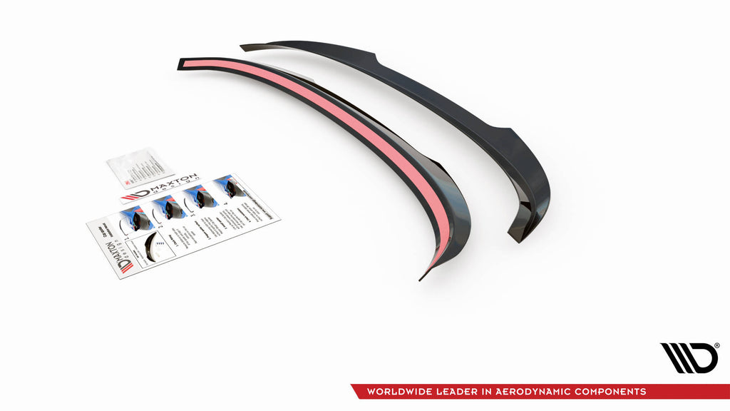 Maxton Design Spoiler CAP passend für Audi A3 Sportback 8V schwarz Hochglanz