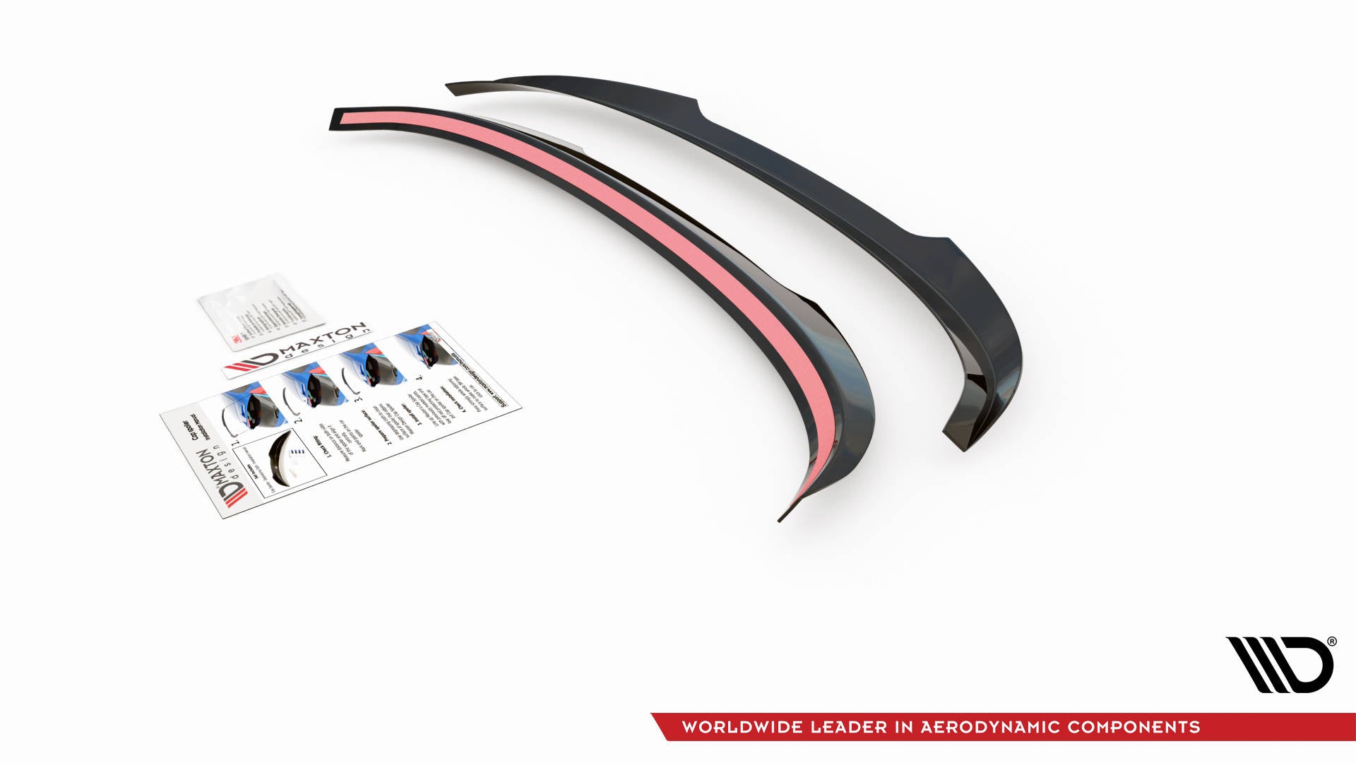 Maxton Design Spoiler CAP passend für Audi A3 Sportback 8V schwarz Hochglanz