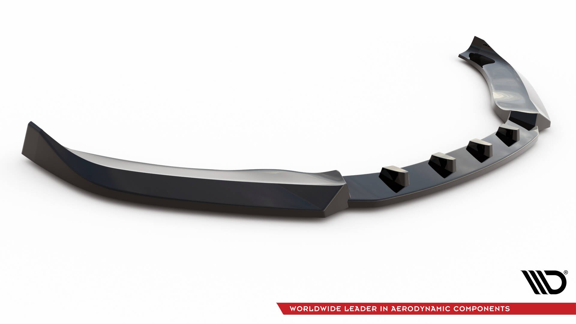 Maxton Design Street+ Spoilerlippe Front Ansatz V.2 passend für Audi TT S / S-Line 8S schwarz Hochglanz