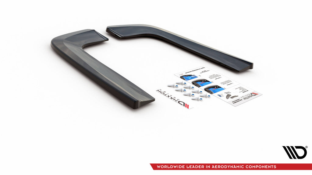 Maxton Design Heck Ansatz Flaps Diffusor V.1 passend für Mercedes-Benz V-Klasse AMG-Line W447 Facelift schwarz Hochglanz