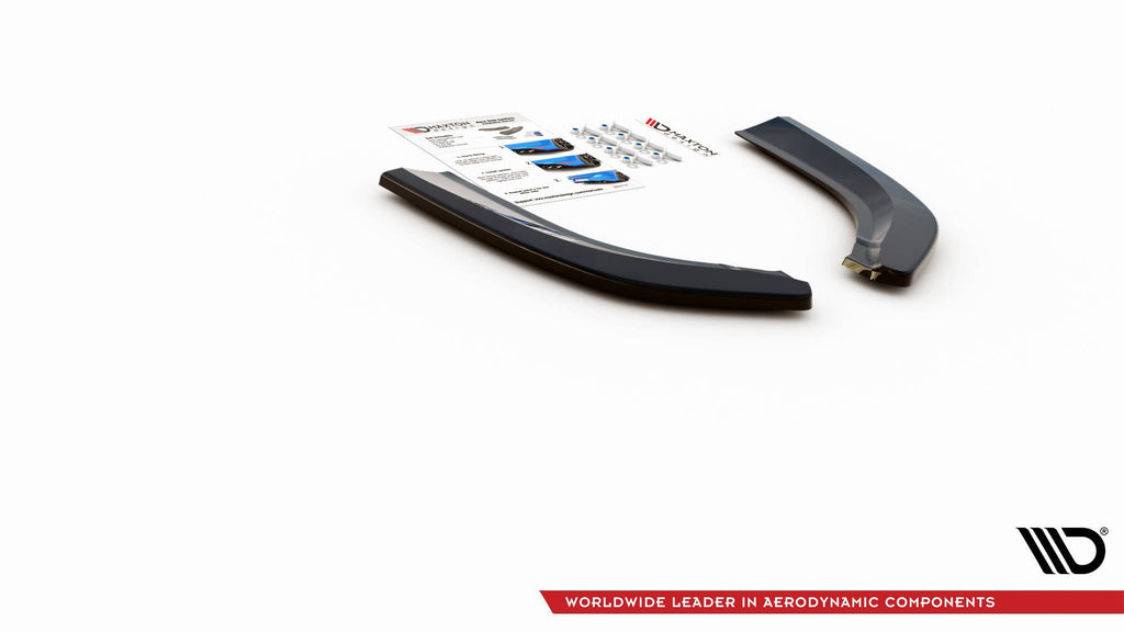 Maxton Design Heck Ansatz Flaps Diffusor für Ford S-Max Vignale Mk2 Facelift schwarz matt