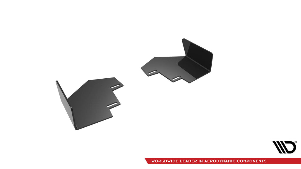 Maxton Design Hintere Seiten Flaps passend für Mercedes-Benz A 45 AMG W176 Facelift schwarz Hochglanz