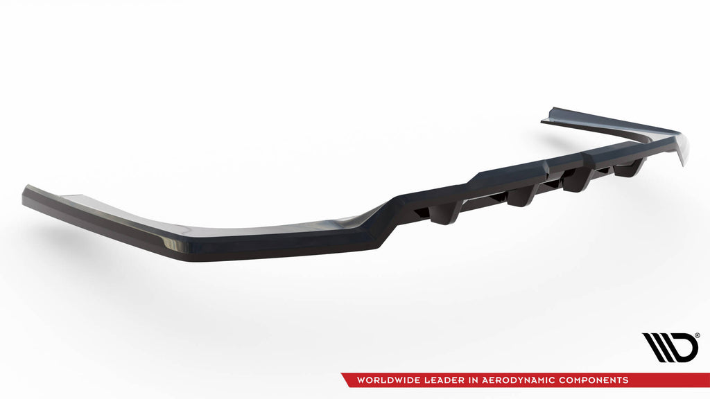 Maxton Design Street+ Mittlerer Diffusor RACE passend für V.1 BMW 7 M-Paket G70 schwarz Hochglanz